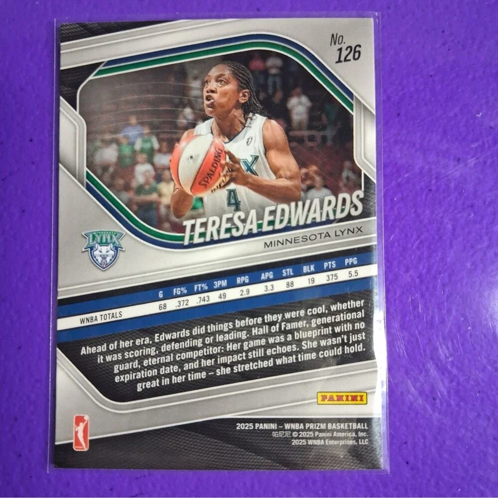 2025 Panini Prizm WNBA - Teresa Edwards #126